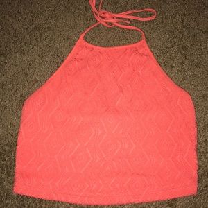Orange Halter Top